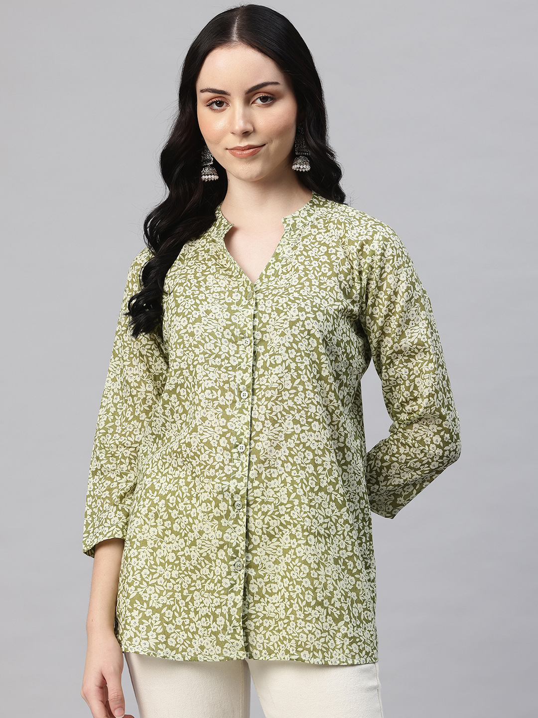 One Femme Women’s Pure Cotton Printed Tunic Kurti