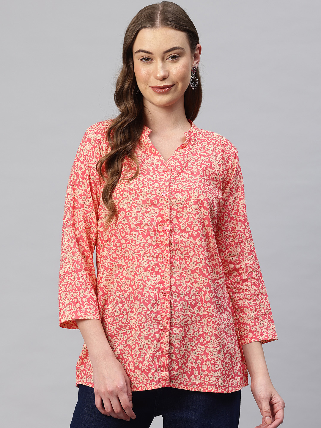 One Femme Women’s Pure Cotton Printed Tunic Kurti